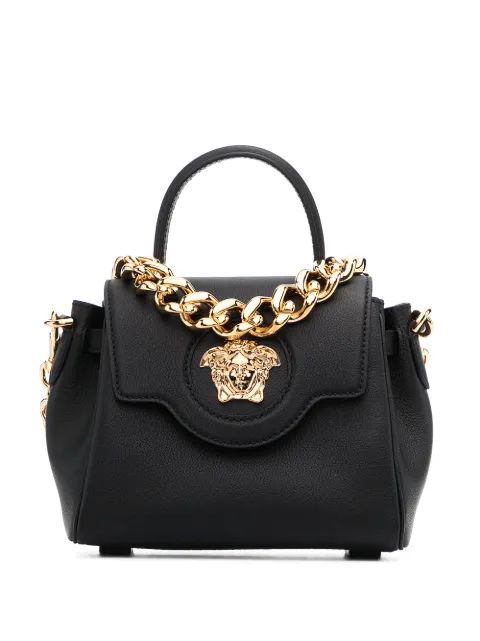 Versace La Medusa small leather top-handle Black DBFI040DVIT2T
