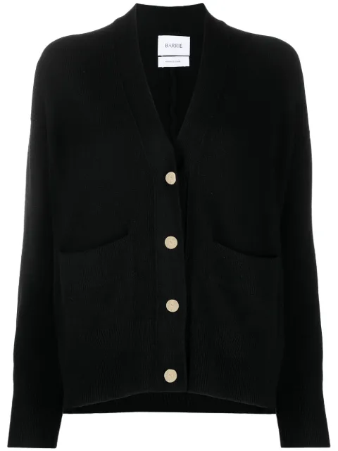 Barrie button-up cashmere cardigan Black C159201