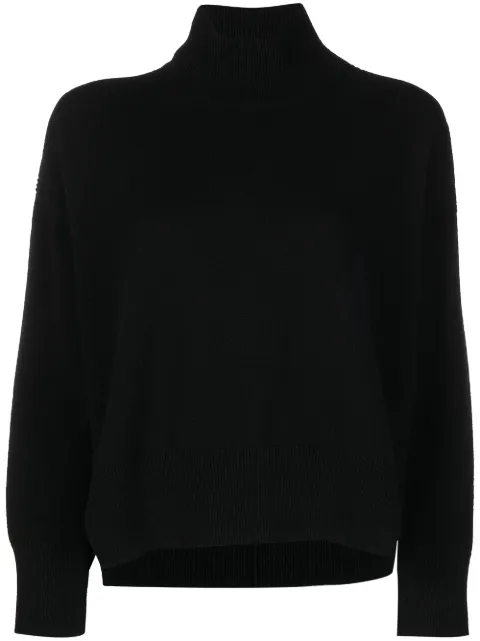 Barrie roll neck cashmere jumper Black C159396