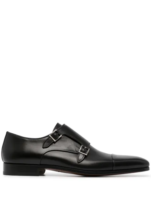 Magnanni double-buckle monk shoes Black 23808NEGRO