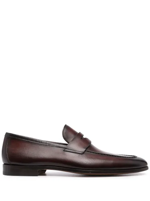 Magnanni leather penny loafers Brown 23802CAOBA
