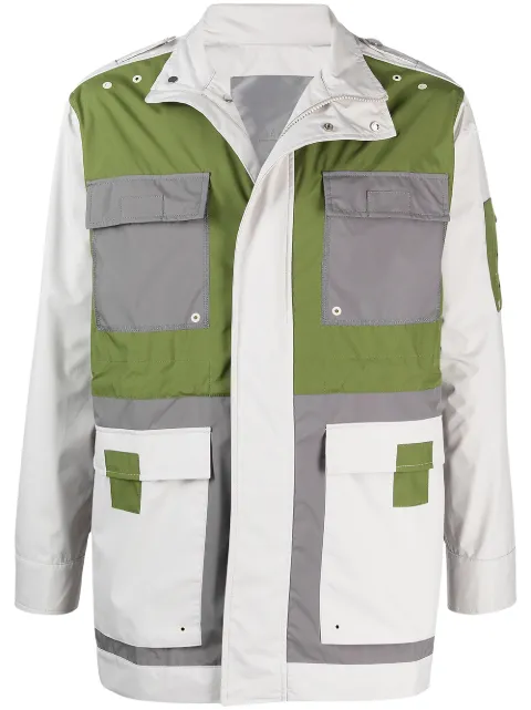 A-COLD-WALL* Rhombus cargo jacket White ACWMO043