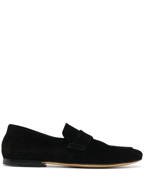 Officine Creative suede penny loafers Black OCUAIRT001GUYA1000