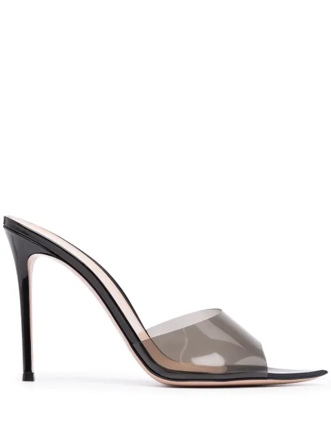 Gianvito Rossi Elle patent leather mules Black G1190015RICGSV
