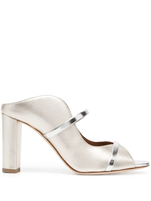 Malone Souliers slip-on peep-toe sandals Silver NORAH853F24