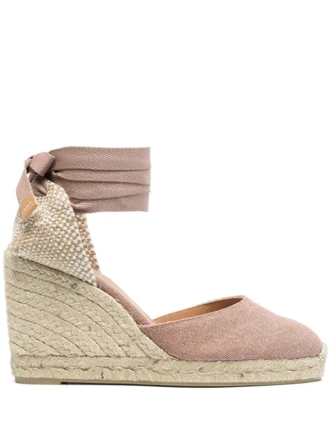 Castañer Carina 90mm wedge espadrilles Pink 21642