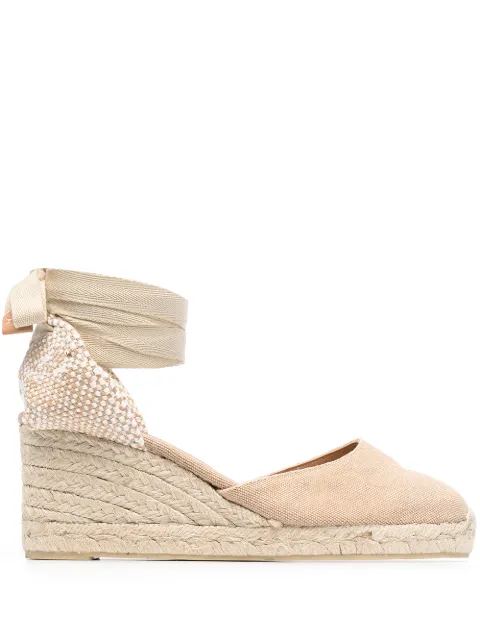 Castañer Carina wedged espadrilles Neutrals 0216442017