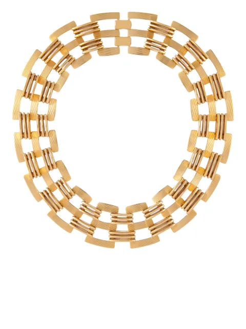 Susan Caplan Vintage 1980s Monet chain-link necklace Gold NL024333