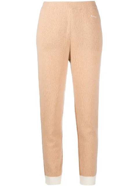 Marni ribbed-knit cashmere trousers Neutrals PAMD0017Q1UFX385