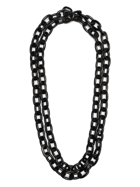 Parts of Four organic link chain Black 6105HKA