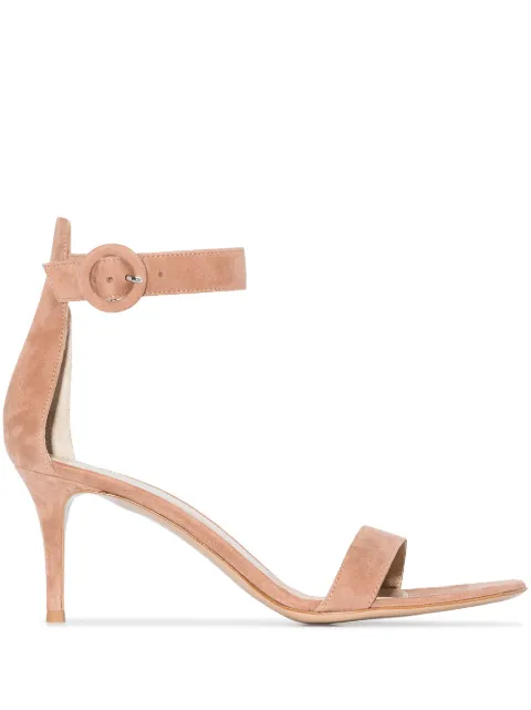 Gianvito Rossi Portofino 70mm suede sandals Neutrals G6008870RICCAM