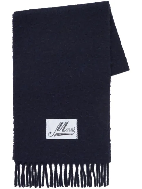 Marni alpaca-blend scarf Blue SCMC0059Y0UTW918