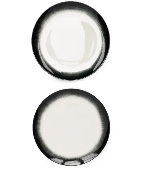 Ann Demeulemeester X Serax set of two ceramic plates White B4019318