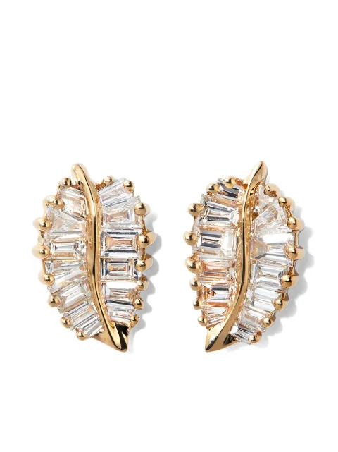 Anita Ko Palm Lead diamond earrings Gold AKPLE10YG
