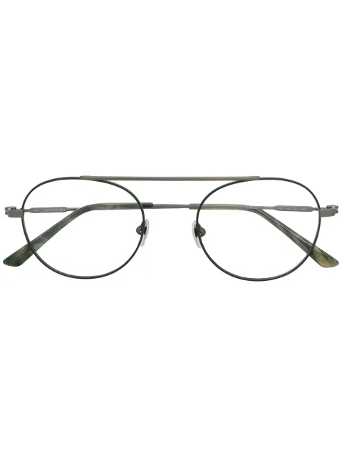 Calvin Klein CK19151 round-frame glasses Green CK19151