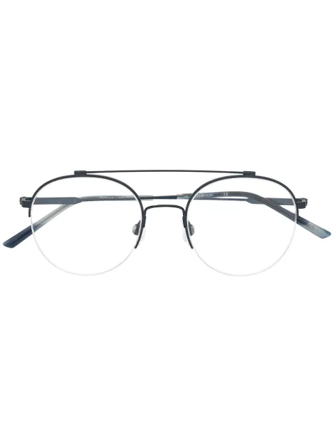 Calvin Klein pilot-frame glasses Blue CK19144F