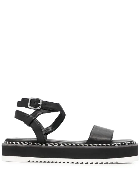 AGL Myrte flatform sandal Black D642034PISOFTY0000