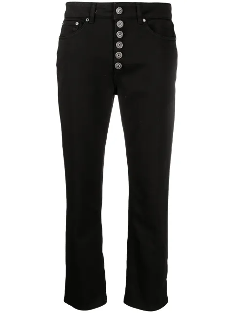 DONDUP straight-leg cropped jeans Black DP268BBS0030DPTDGDD