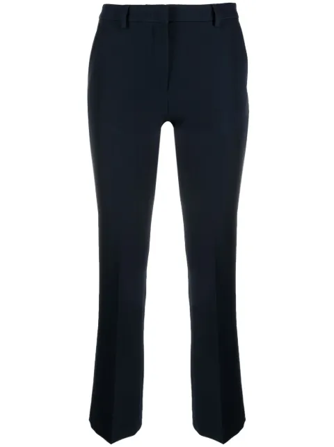 PT Torino high-rise cropped kick-flare trousers Blue CDVSJAZ00STDDX09