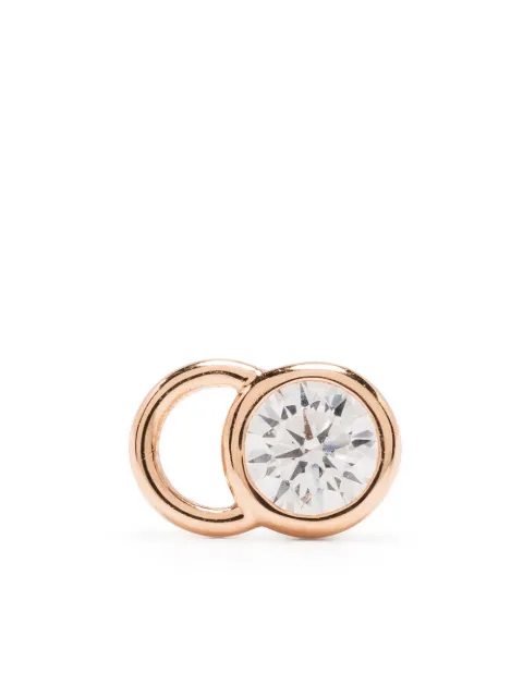 Courbet 18kt recycled rose gold CO mono laboratory-grown diamond stud earring Pink E41R001402