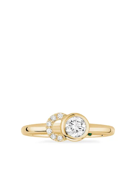 Courbet 18kt recycled yellow gold CO laboratory-grown diamond ring Gold R41Y001603