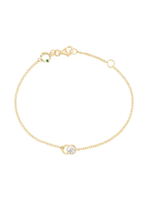 Courbet 18kt recycled yellow gold laboratory-grown diamond CO chain bracelet Gold B41Y001002