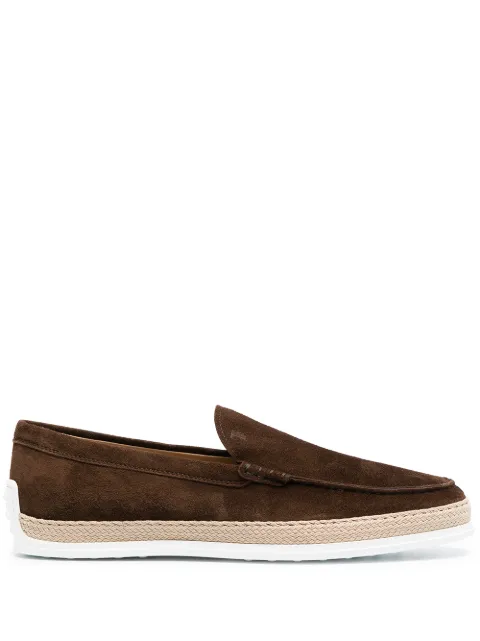 Tod's almond-toe suede loafers Brown XXM0TV0AJ30OA6S610