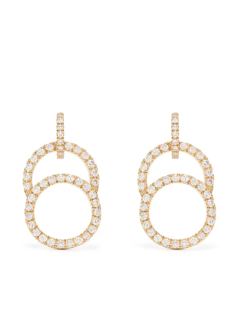 Courbet 18kt recycled yellow gold CELESTE laboratory-grown diamond pavé set earrings Gold E36Y0010