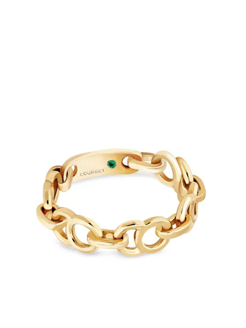 Courbet 18kt recycled yellow gold Celeste chain ring Gold R36Y0003