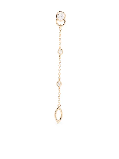 Courbet 18kt recycled yellow gold CO laboratory-grown diamond mono hanging earring Gold E41Y001302