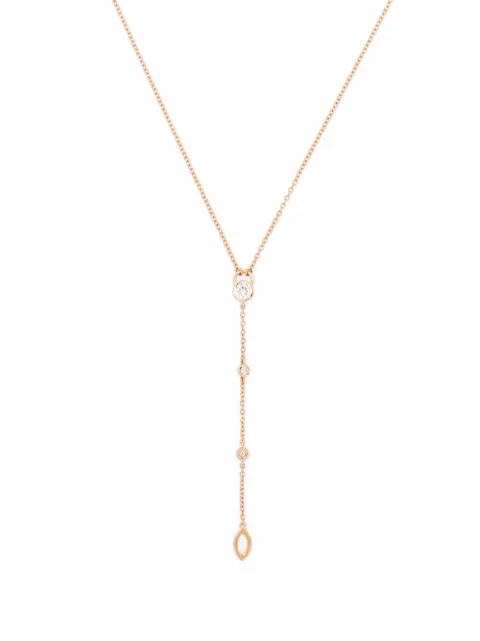 Courbet 18kt recycled rose gold CO laboratory-grown diamond tie necklace Pink N41R001002