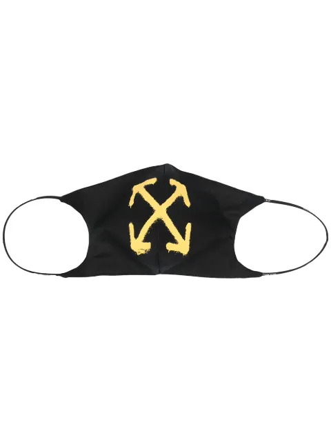 Off-White Spray Arrow face mask Black OMRG003S21FAB0041016