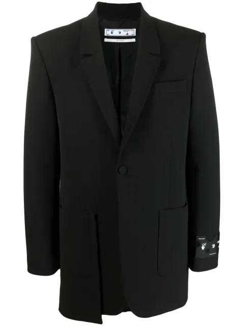 Off-White pocket-detail blazer Black OMEN013S21FAB0011000