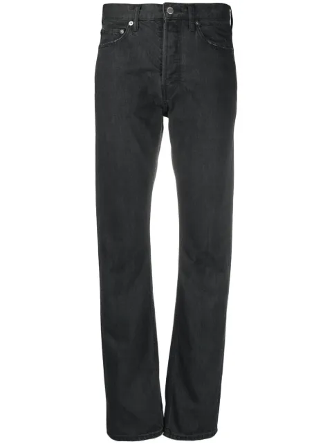 AMBUSH high-rise straight leg jeans Black BWYA001S21DEN0011000