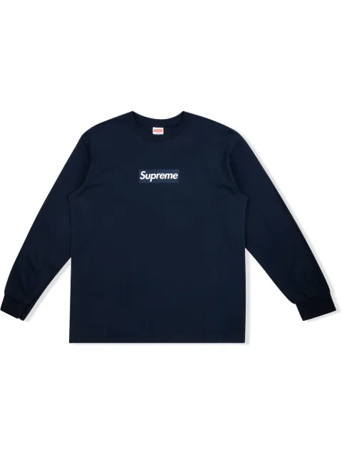 Supreme Box Logo long-sleeve T-shirt Blue SU9473
