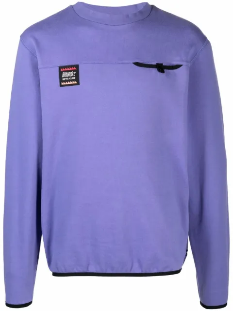 Billionaire Boys Club graphic-print cotton jumper Purple B19239