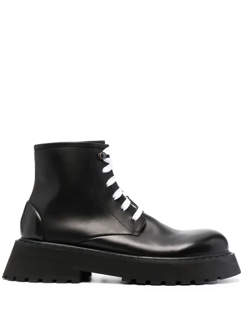 Marsèll Micarro leather combat boots Black MW6300118