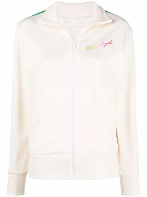 Palm Angels Miami logo sports jacket Neutrals PWBD019S21FAB001
