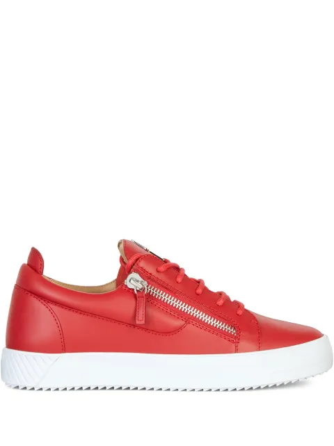 Giuseppe Zanotti Frankie double-zip low-top sneakers Red RU90104K02