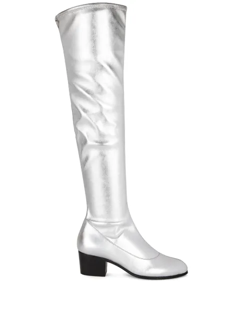 Giuseppe Zanotti metallic-silver knee-length boots Silver I980035K06