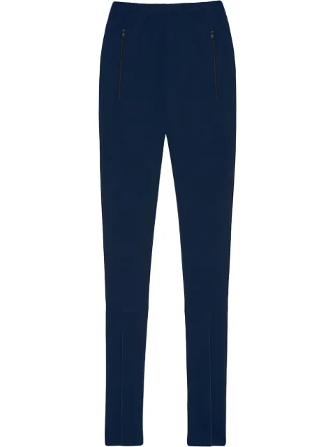 WARDROBE.NYC front ankle-zip leggings Blue W2014R05NAVY