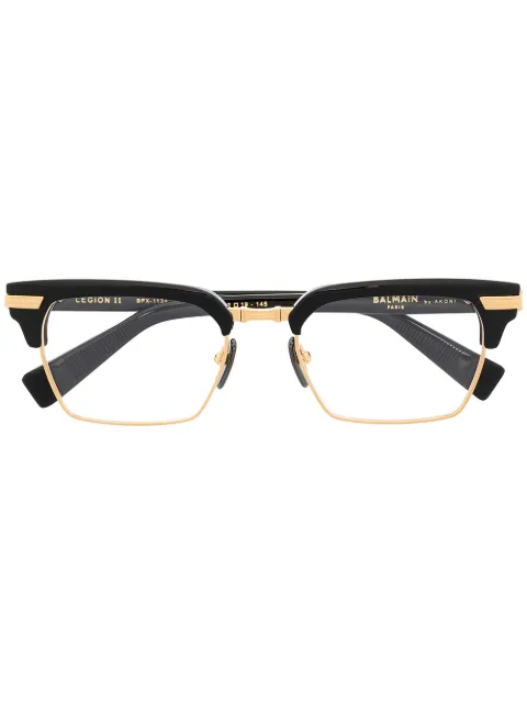 Balmain Eyewear Legion II rectangular frame glasses Black BPX113A