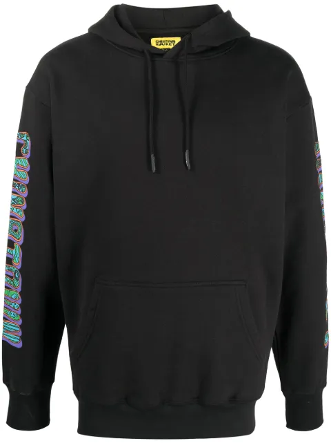 MARKET peace symbol print hoodie Black F201970006