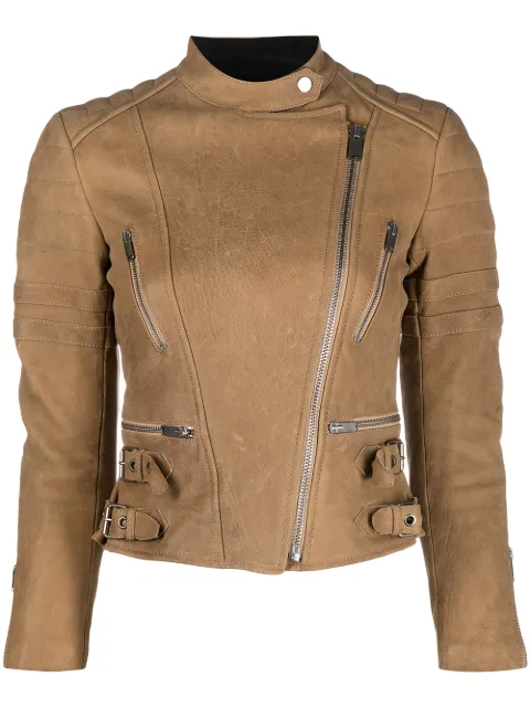 Celine Pre-Owned 2015 padded biker jacket Neutrals DPVC1220CELJACK