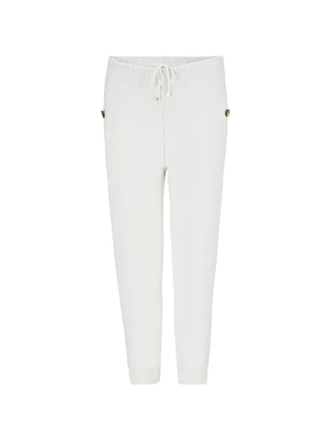 Billionaire logo-detail knit track pants White O18CMKT0018BKN004N