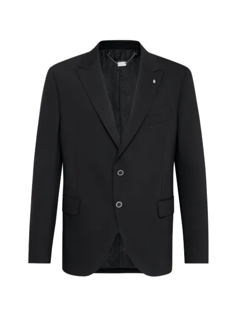 Billionaire Elegant peak-lapel single-breasted blazer Black O19CMRF0937BTE004N