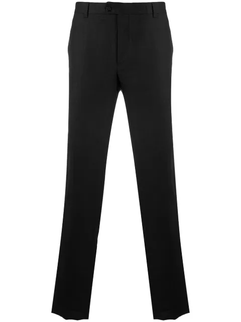 Billionaire embroidered crest tailored trousers Black IAACMRT0947BTE004N