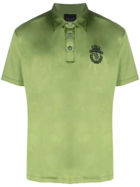 Billionaire crest-embroidered polo shirt Green W20CMTK4543BTE014N