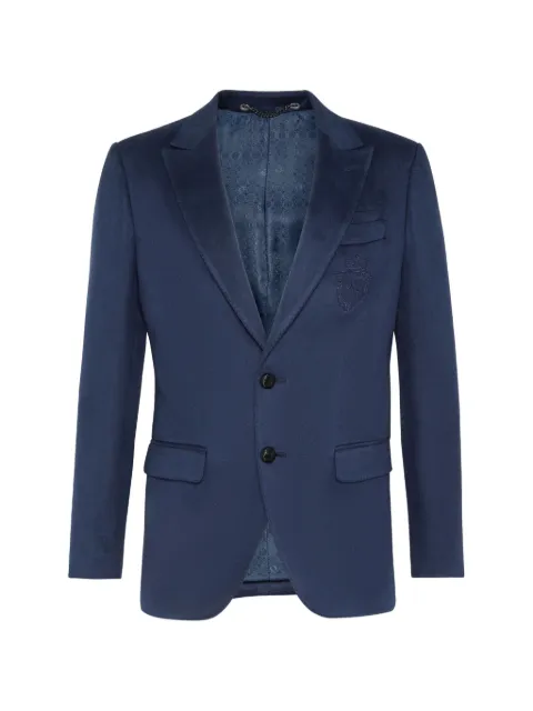 Billionaire Crest-embroidered blazer Blue W19CMRF0864BTE004N