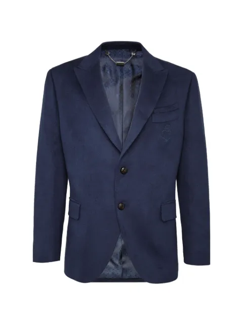 Billionaire Crest single-breasted blazer Blue W19CMRF0863BTE004N